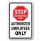 Signmission Safety Sign, 12 in Height, Aluminum, Restricted Area - Emplo A-1218 Restricted Area - Emplo - alternate 1